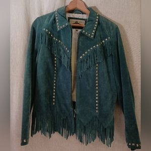 Blue Leather Jacket